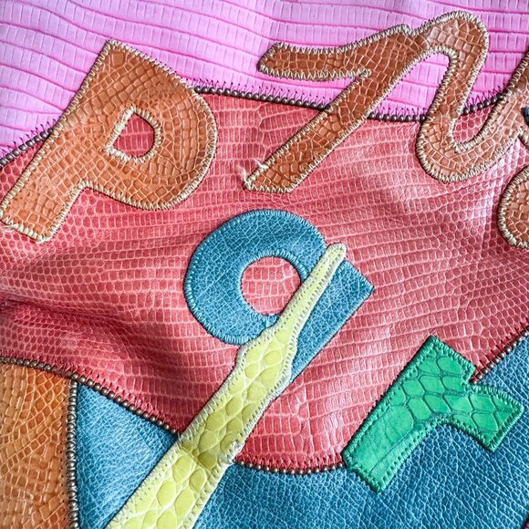 Sharif Multicolor Paris Patchwork Bag - Picture 14 of 16